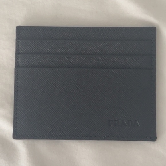 Authentic Prada Saffiano Mens Black Leather Cardholder - NEW - NEVER USED - Picture 5 of 10